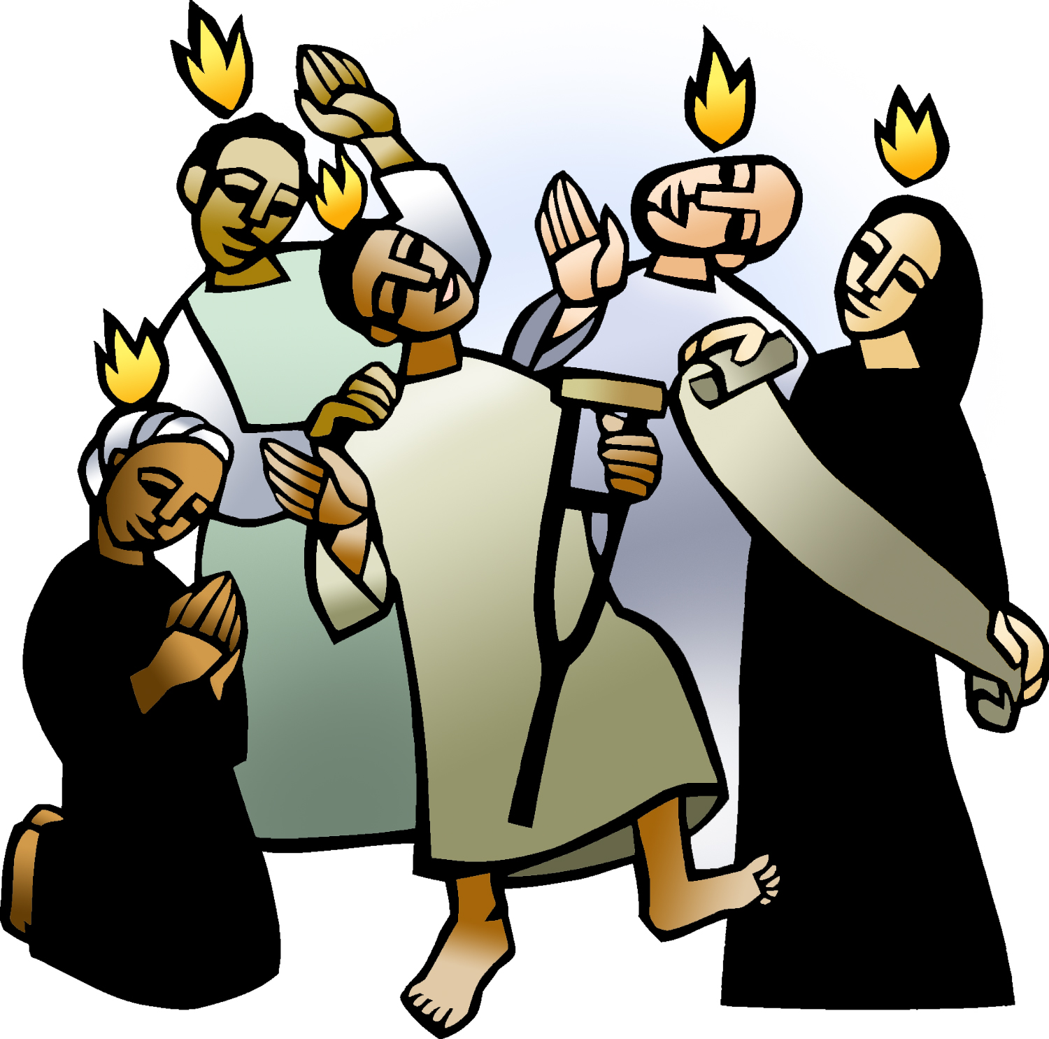 Icon1 Pentecost Day 01 (Projection) (Clip Art)